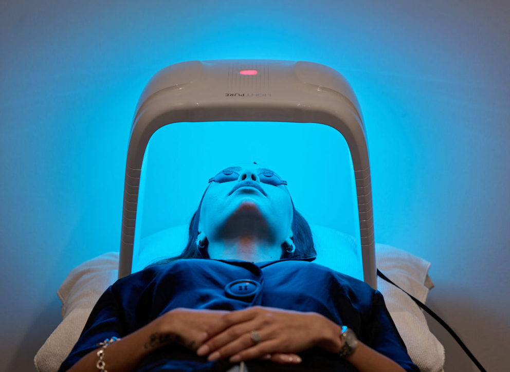 Aquapure Hydrafacial LED light luxury facial skin treatment Perth